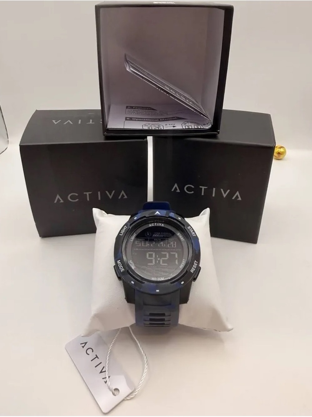 Activa x Invicta Ranger Digital Men's Watch. Blue Camouflage